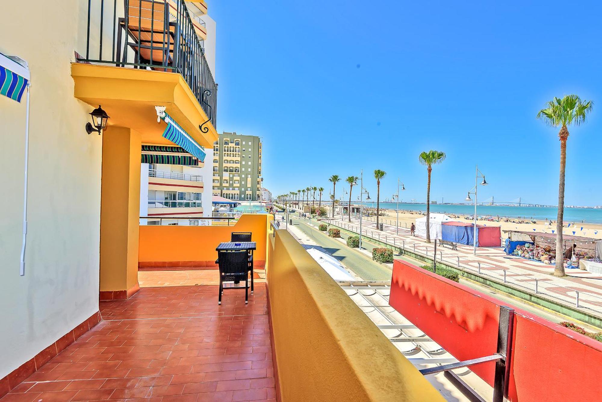 Beachfront Duplex 1ª Linea & Terraces Oceanfront El Puerto de Santa Maria Ngoại thất bức ảnh