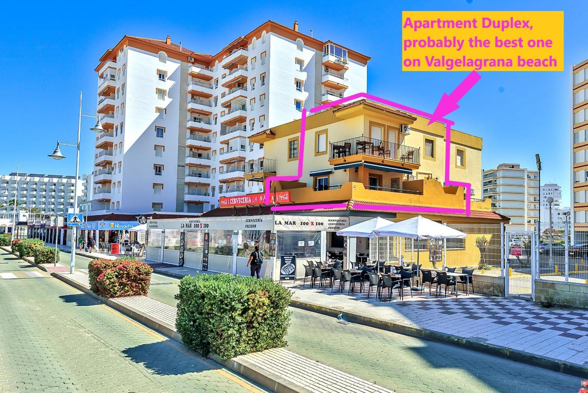 Beachfront Duplex 1ª Linea & Terraces Oceanfront El Puerto de Santa Maria Ngoại thất bức ảnh