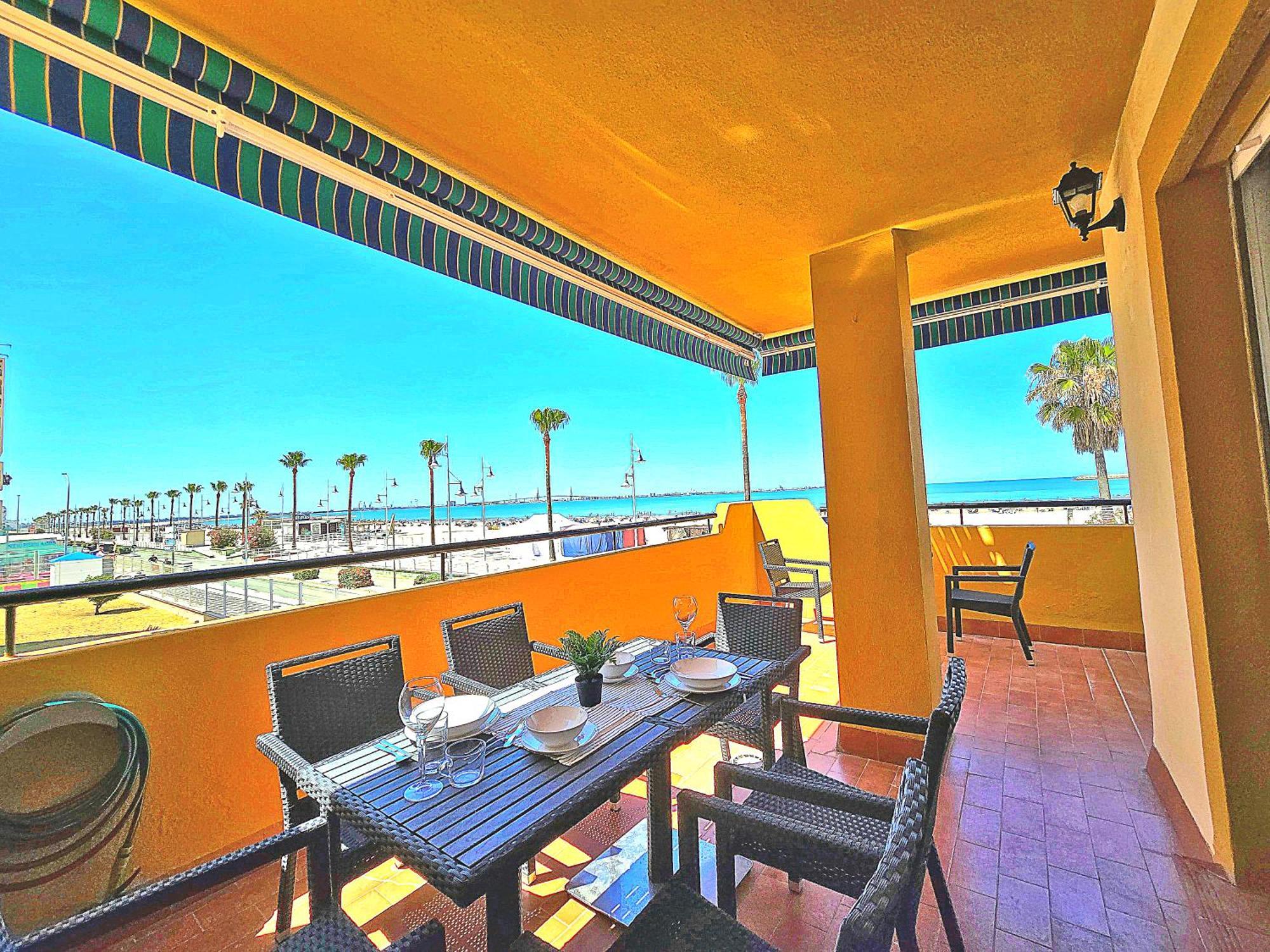 Beachfront Duplex 1ª Linea & Terraces Oceanfront El Puerto de Santa Maria Ngoại thất bức ảnh